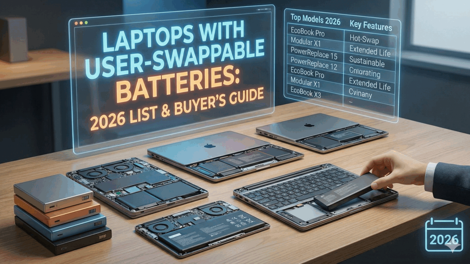 Laptops with User-Swappable Batteries 2026 List & Buyer's Guide