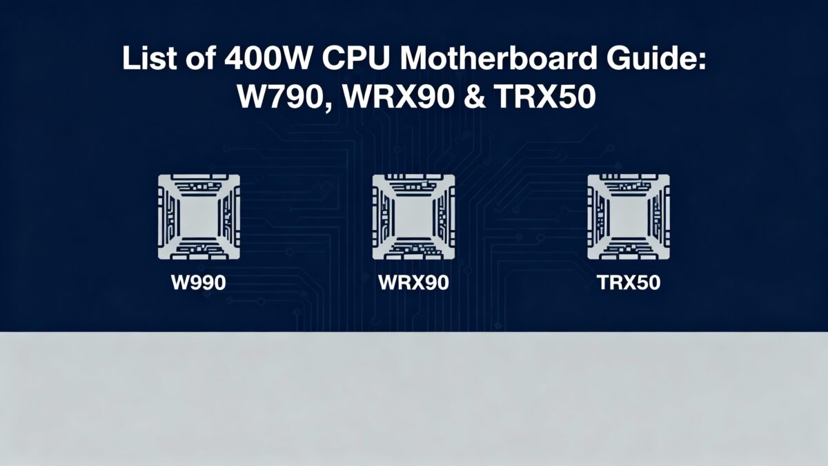 List of 400W CPU Motherboard Guide W790, WRX90 & TRX50