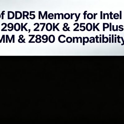 List of DDR5 Memory for Intel Core Ultra 290K, 270K & 250K Plus The CUDIMM & Z890 Compatibility Guide