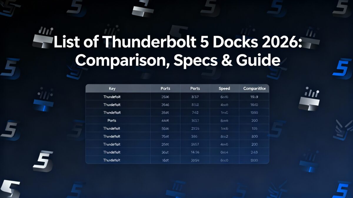 List of Thunderbolt 5 Docks 2026 Comparison, Specs & Guide