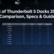 List of Thunderbolt 5 Docks 2026 Comparison, Specs & Guide