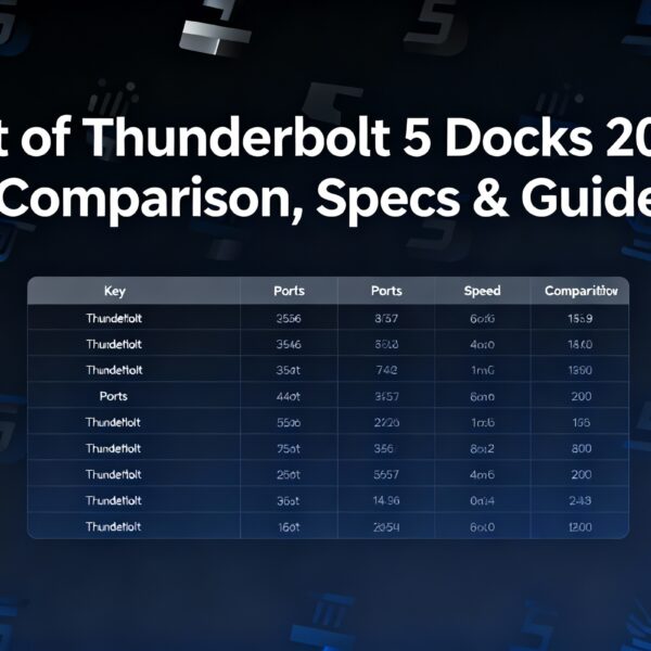 List of Thunderbolt 5 Docks 2026 Comparison, Specs & Guide