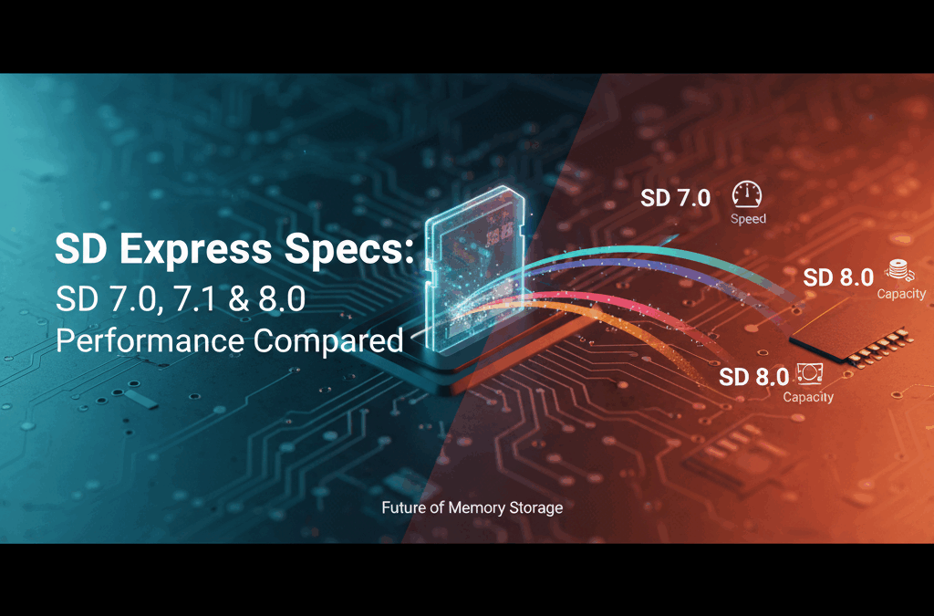 SD Express Specs SD 7.0, 7.1 & 8.0 Performance Compared