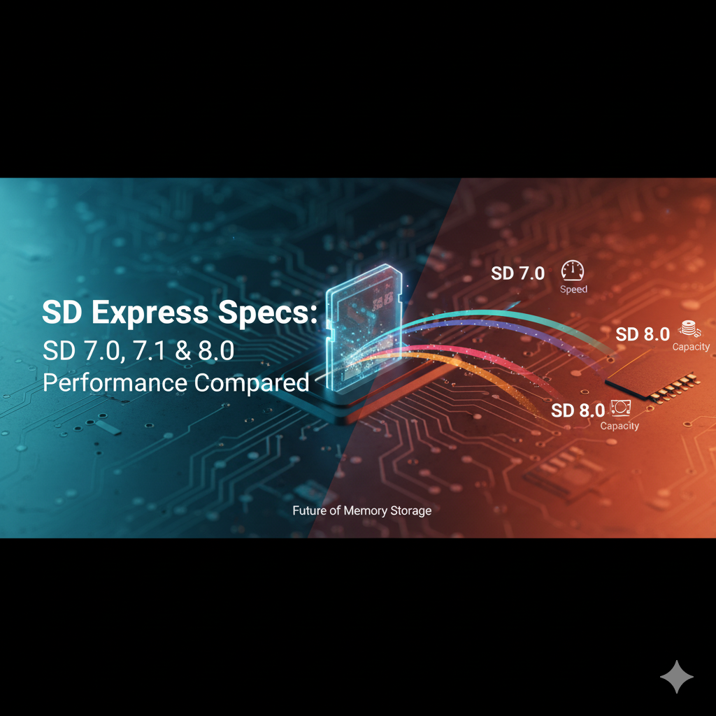 SD Express Specs: SD 7.0, 7.1 & 8.0 Performance Compared