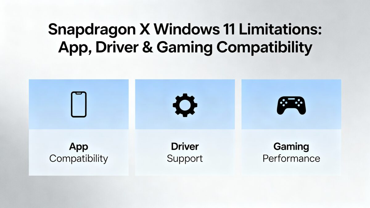Snapdragon X Windows 11 Limitations App, Driver & Gaming Compatibility