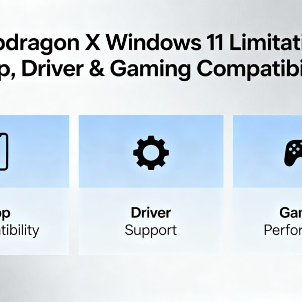 Snapdragon X Windows 11 Limitations App, Driver & Gaming Compatibility