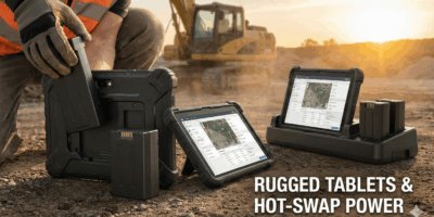 Tablets with Swappable Batteries Rugged Models & Hot-Swaps
