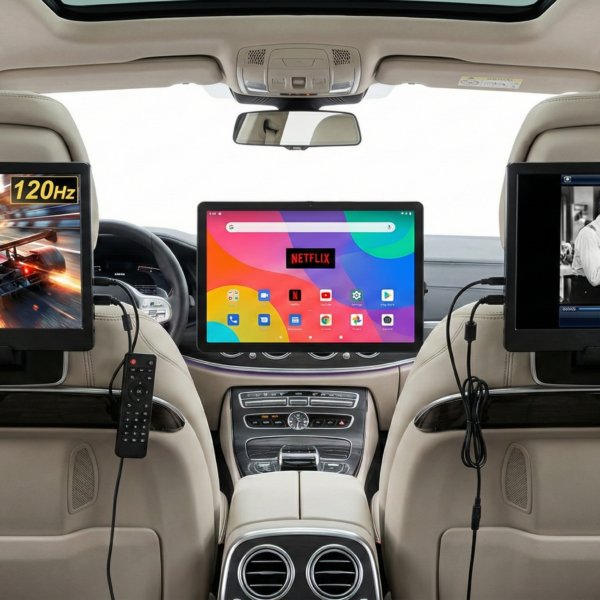 Best Portable Car Headrest Monitors 120Hz Gaming, Android & DVD