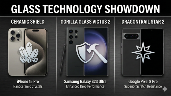 Ceramic Shield vs. Gorilla Glass Victus 2 vs. Dragontrail Star 2