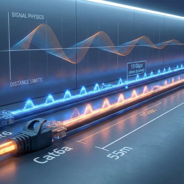 Ethernet Cable Length vs Speed The Physics of Cat6, Cat6a, and Distance Limits