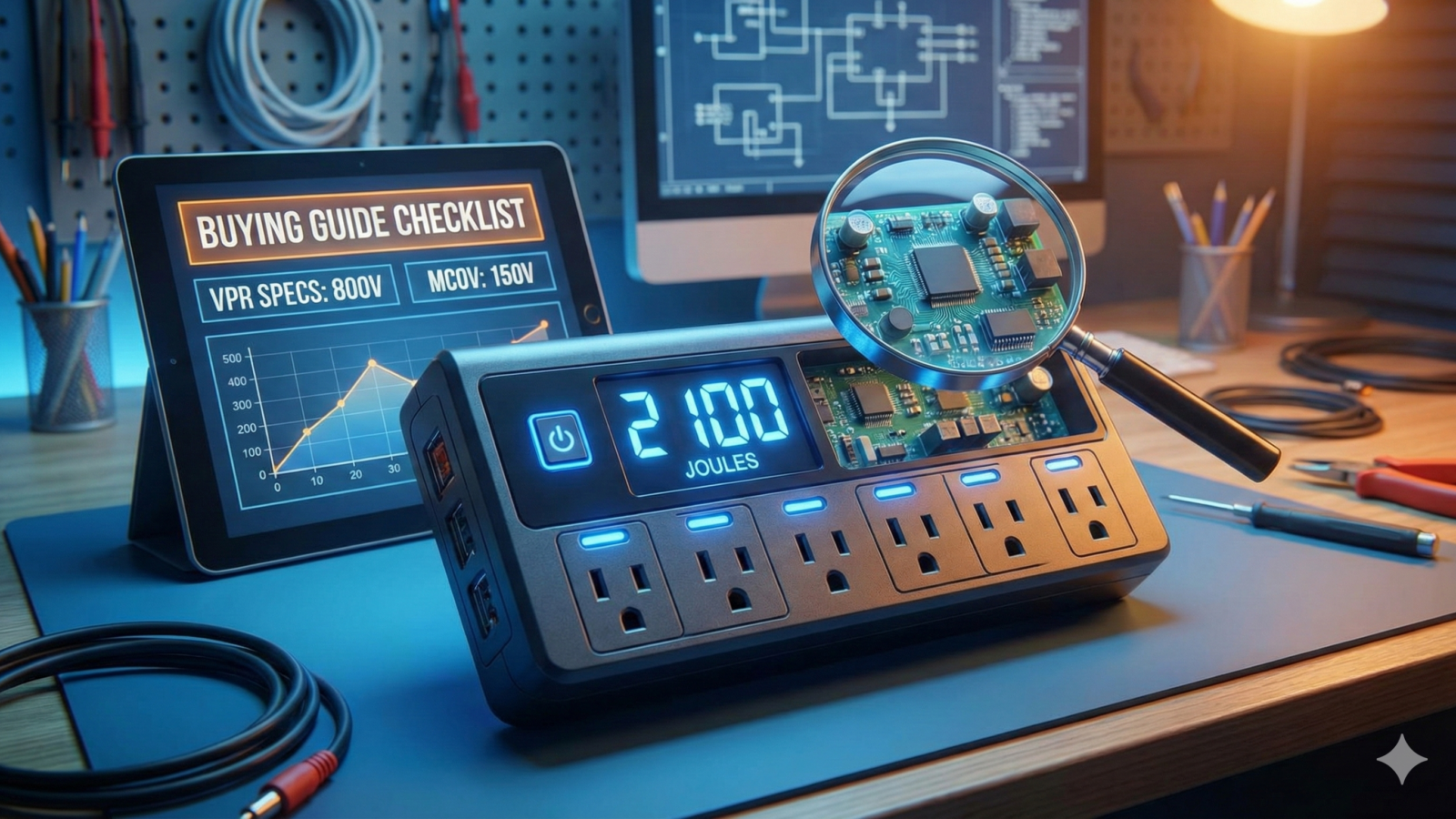 2100 Joule Surge Protector Analysis: VPR Specs, MCOV & Buying Guide