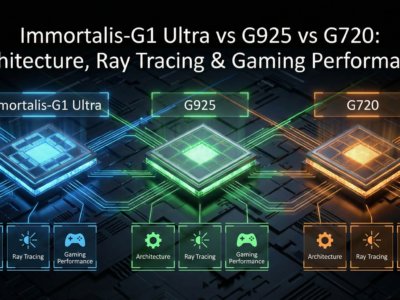 Immortalis-G1 Ultra vs G925 vs G720 Architecture, Ray Tracing & Gaming Performance