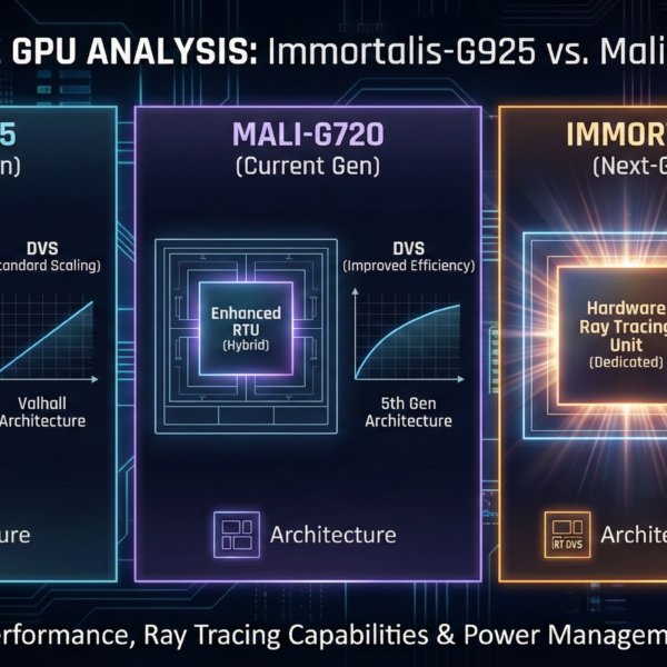 Immortalis-G925 vs. Mali-G720 & G715 Architecture, Ray Tracing & DVS Analysis