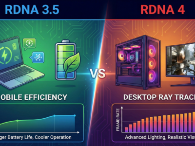 RDNA 3.5 vs RDNA 4 Mobile Efficiency vs Desktop Ray Tracing