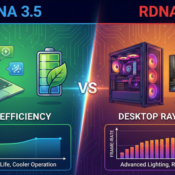 RDNA 3.5 vs RDNA 4 Mobile Efficiency vs Desktop Ray Tracing