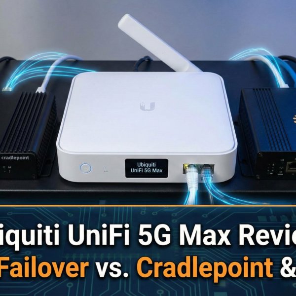 Ubiquiti UniFi 5G Max Review 2.5GbE Failover vs. Cradlepoint & Peplink