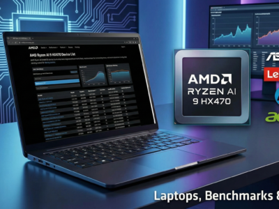 AMD Ryzen AI 9 HX470 Device List Laptops, Benchmarks & Specs