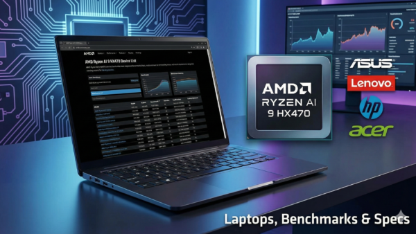 AMD Ryzen AI 9 HX470 Device List Laptops, Benchmarks & Specs
