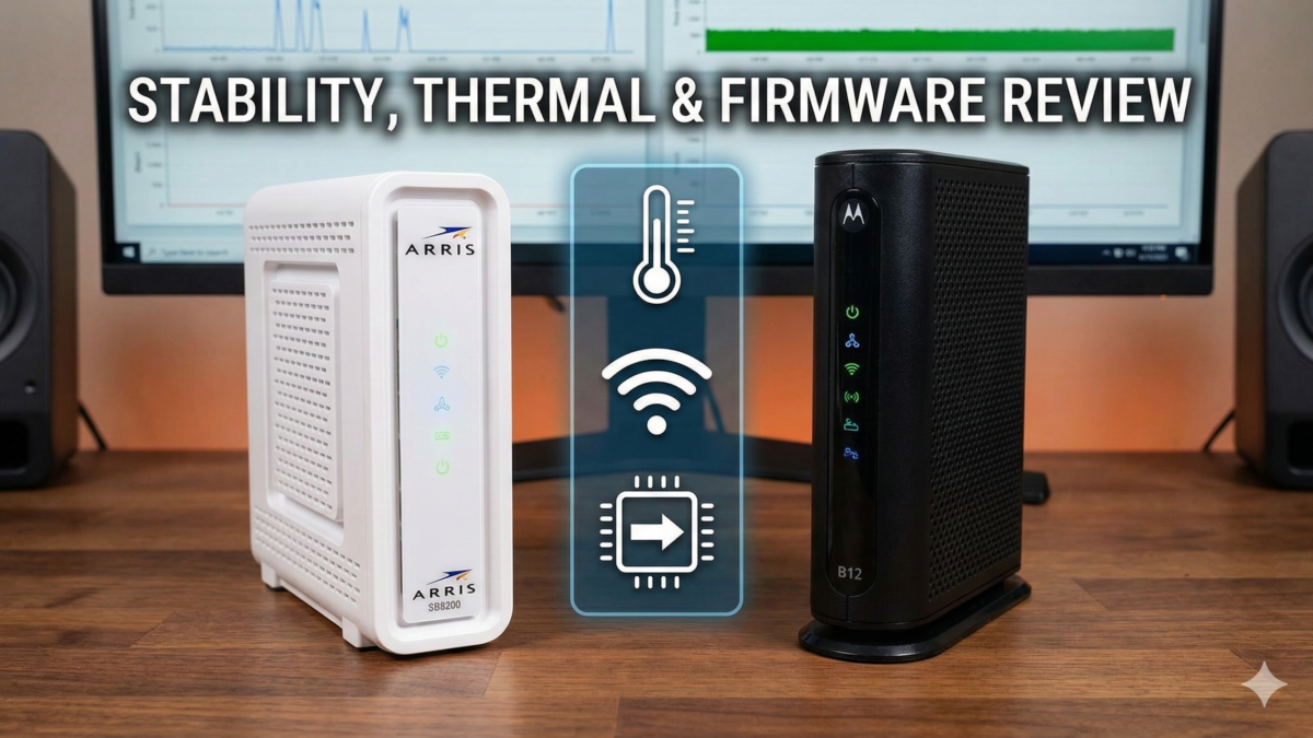 ARRIS SB8200 vs. Motorola B12 Stability, Thermal & Firmware Review