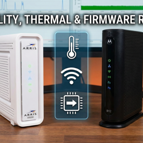 ARRIS SB8200 vs. Motorola B12 Stability, Thermal & Firmware Review