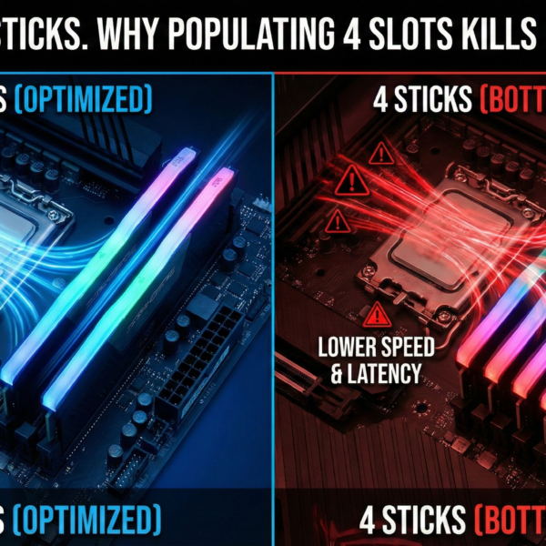 DDR5 2 vs 4 Sticks Why Populating 4 Slots Kills MB Performance