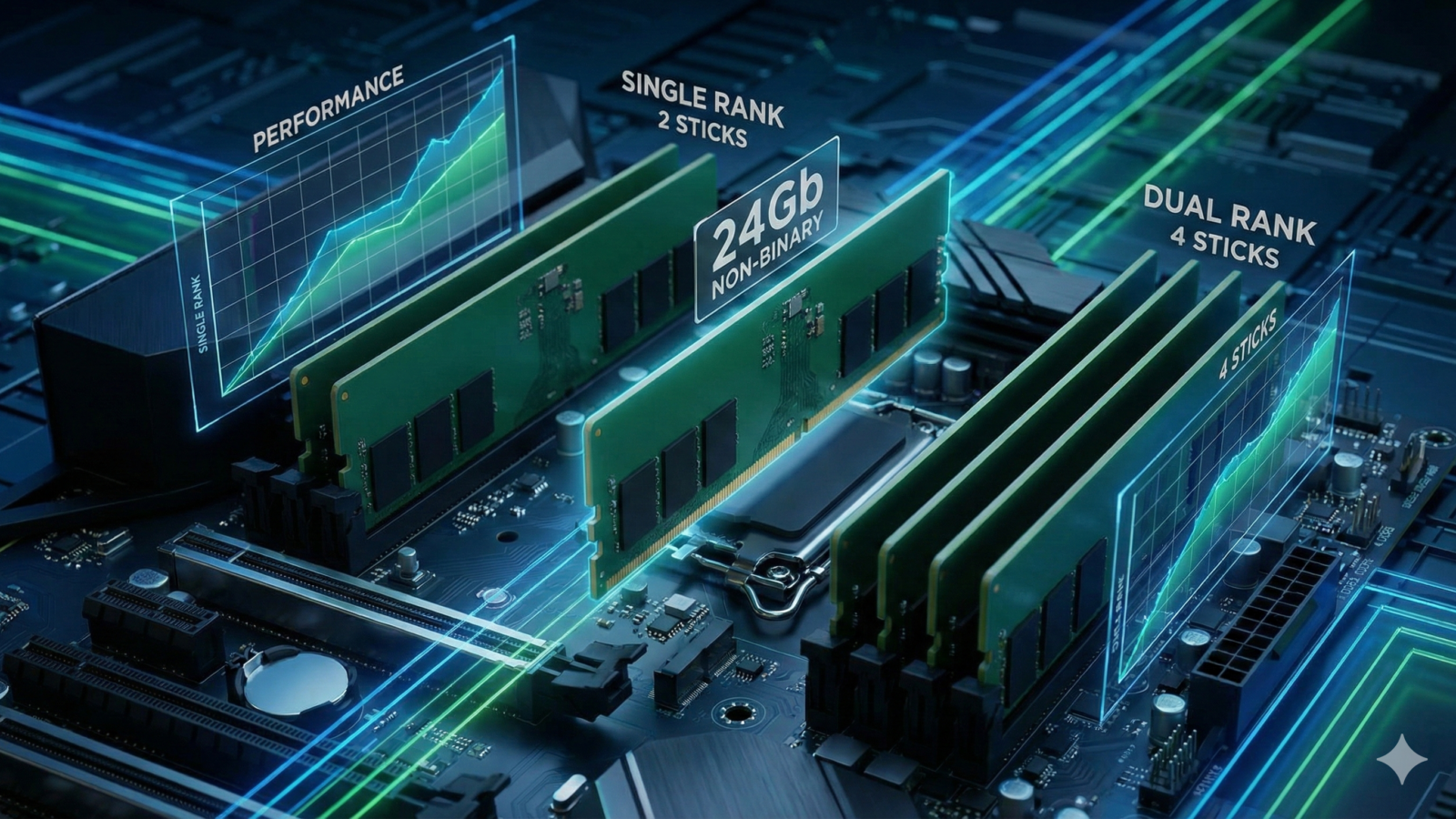 DDR5 Single vs. Dual Rank & 2 vs. 4 Sticks: Performance Analysis & 24Gb Non-Binary Guide