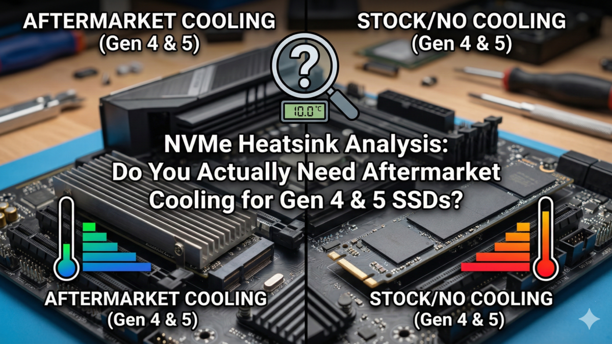 NVMe Heatsink Analysis Do You Actually Need Aftermarket Cooling for Gen 4 & 5 SSDs