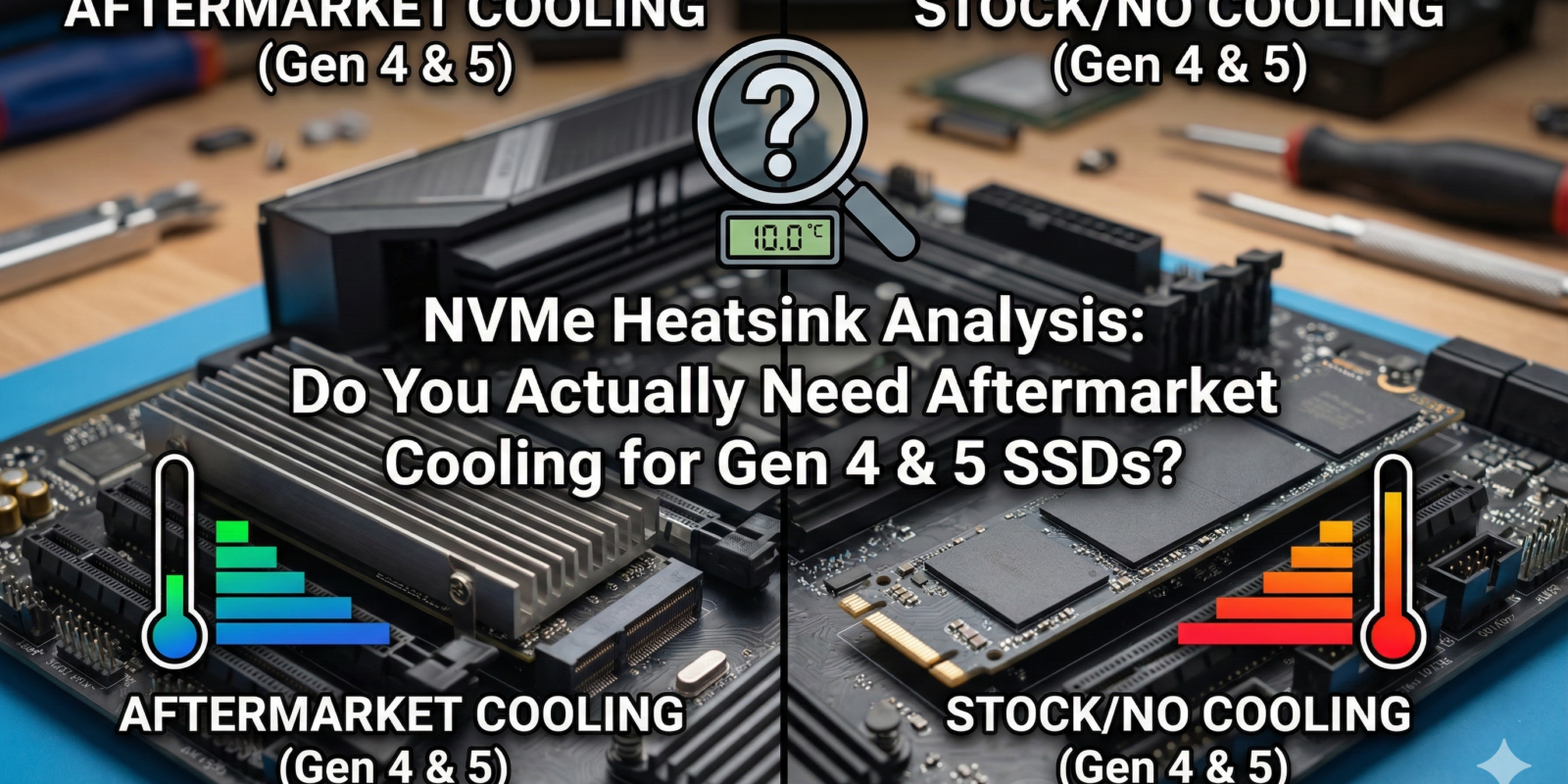 NVMe Heatsink Analysis Do You Actually Need Aftermarket Cooling for Gen 4 & 5 SSDs