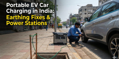 Portable EV Car Charging in India Earthing Fixes & Power Stations