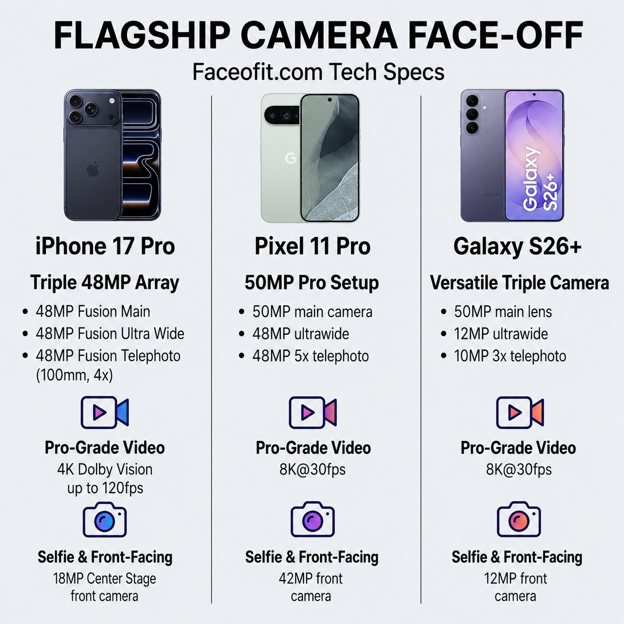 Smartphone Comparison Infographic